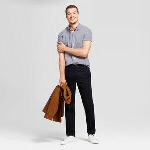 Goodfellow & Co -  Men's Mid Rise Straight Leg Slim S Black